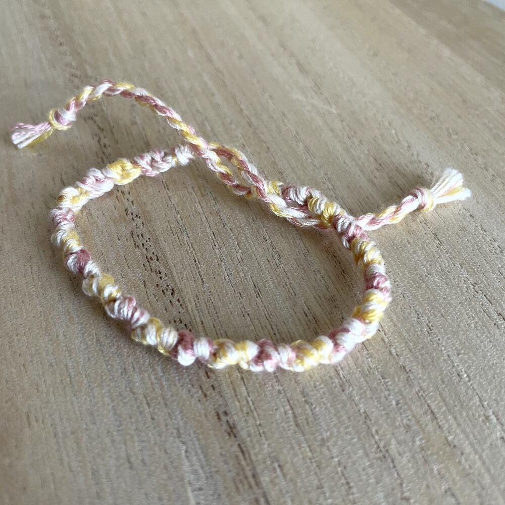 Maureen Bracelet, anklet, trendy, comfortable, tie, embroidery thread, woven, gi
